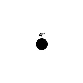 Vigilante X - Dot Decal 4in Black